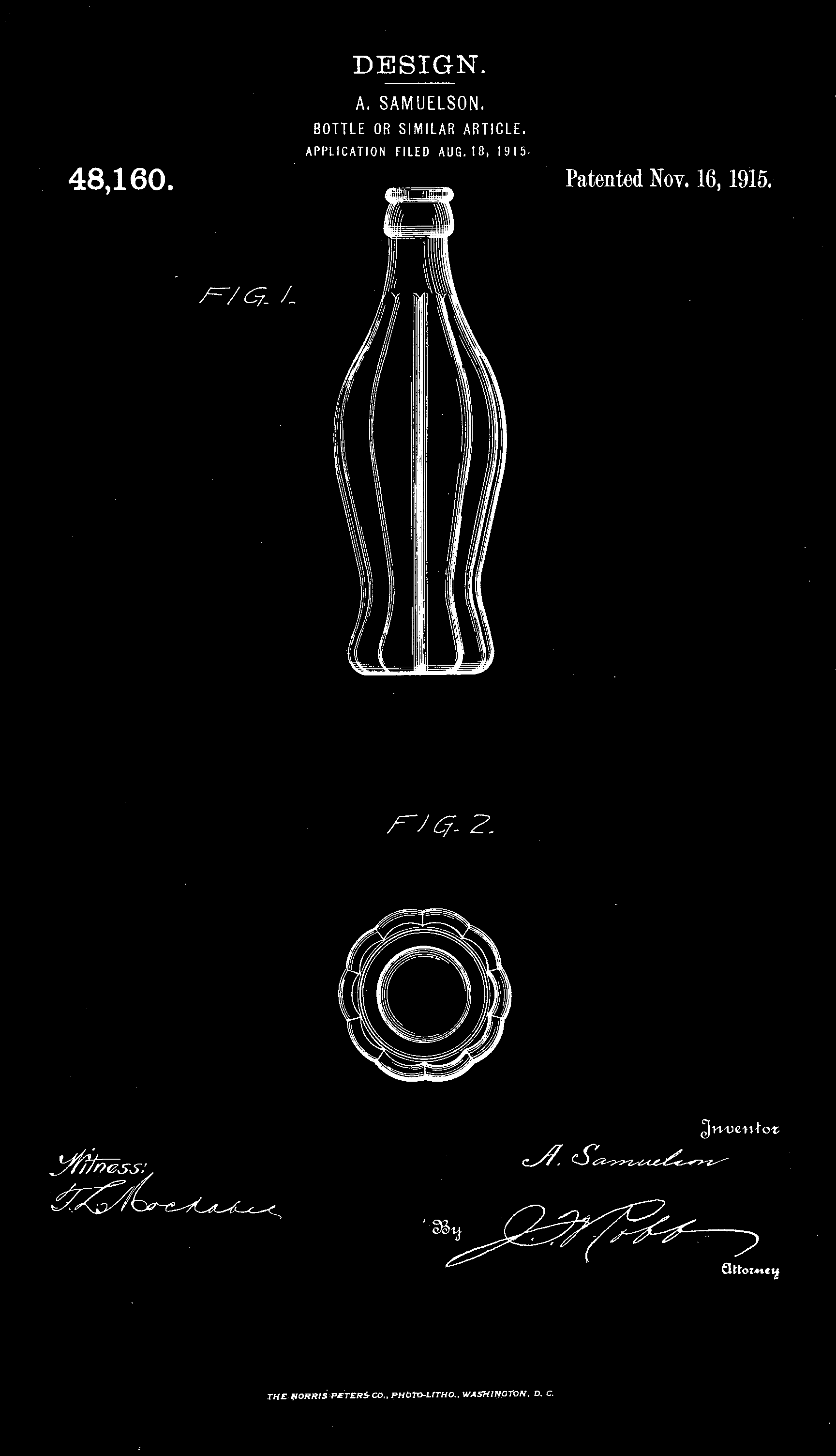 Coke-Bottle-Original-Patent-Illustration